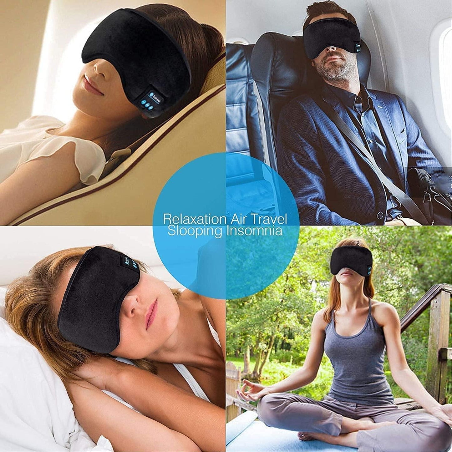 Urbanbazaar™ Cotton Eye Mask Headband with Music